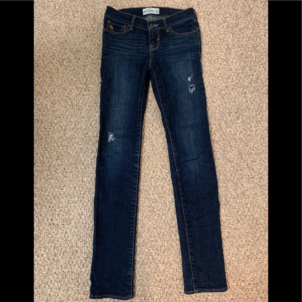 Abercrombie Girl’s Ripped Skinny Jeans